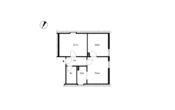 KLEINE DREI-ZIMMER-DACHGESCHOSS-WOHNUNG IN BRÜGGE - Grundriss