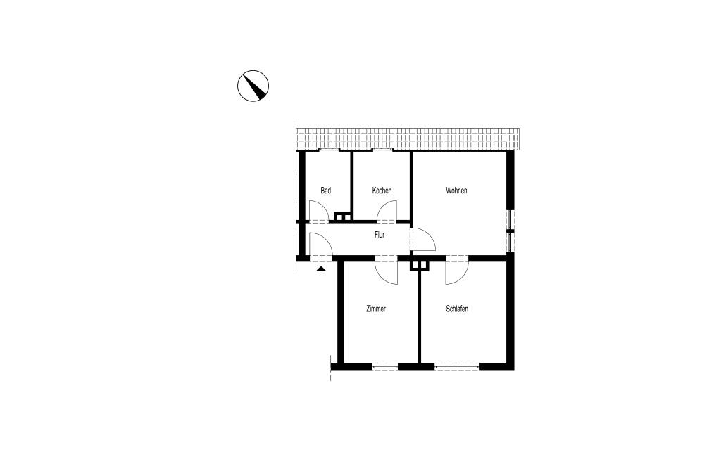 DREI-ZIMMER-WOHNUNG IN BRÜGGE – 50 QM - Photo 2