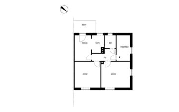 DREI-ZIMMER-WOHNUNG MIT BALKON IM GRÜNEN ZWISCHEN LÜDENSCHEID UND ALTENA, 58762 Altena, Etagenwohnung