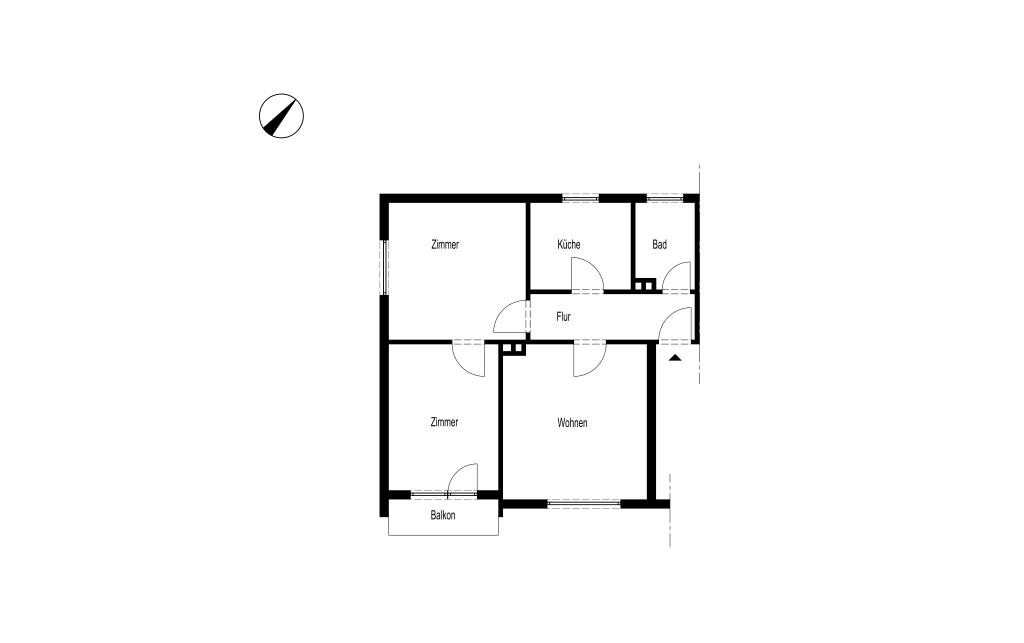 DREI-ZIMMER-DACHGESCHOSSWOHNUNG MIT BALKON IN GEVELNDORF - Photo 2