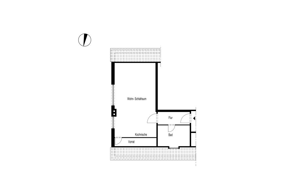 BIERBAUM GEMÜTLICHE EIN-ZIMMER-WOHNUNG - Foto 2