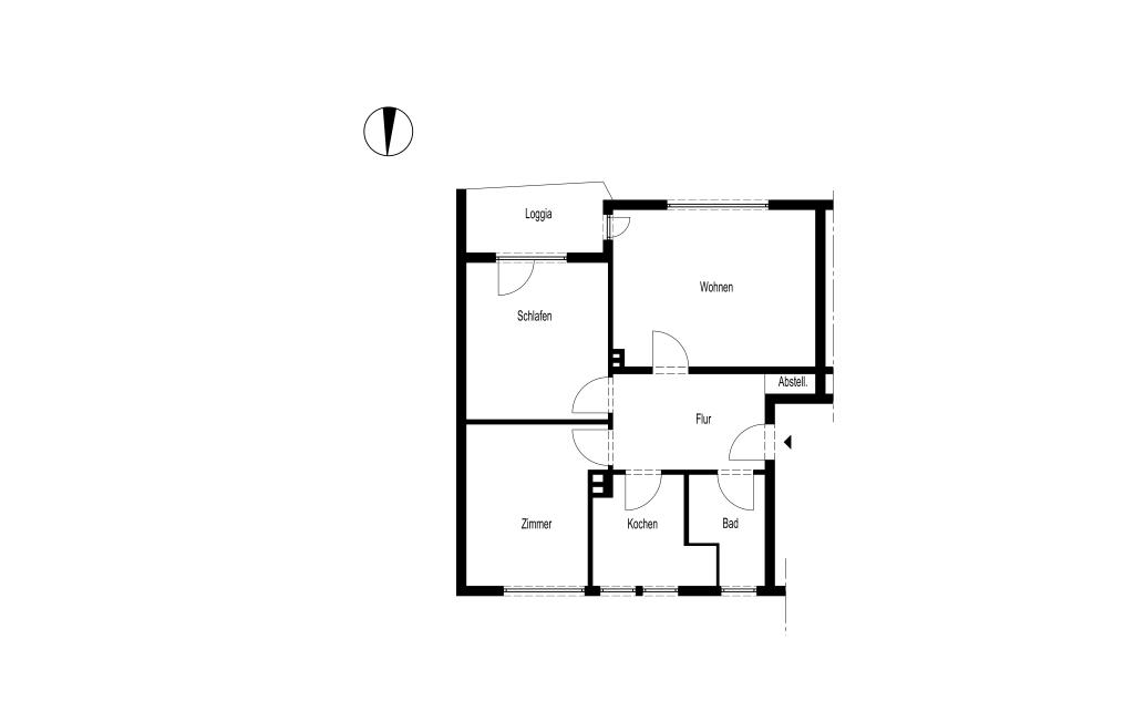 DREI-ZIMMER-WOHNUNG MIT BALKON IN GEVELNDORF - Foto 2