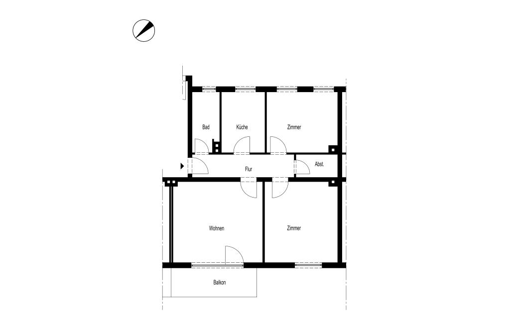 DREI-ZIMMER-WOHNUNG MIT BALKON IN ALTENA, RAHMEDESTRASSE - Foto 3