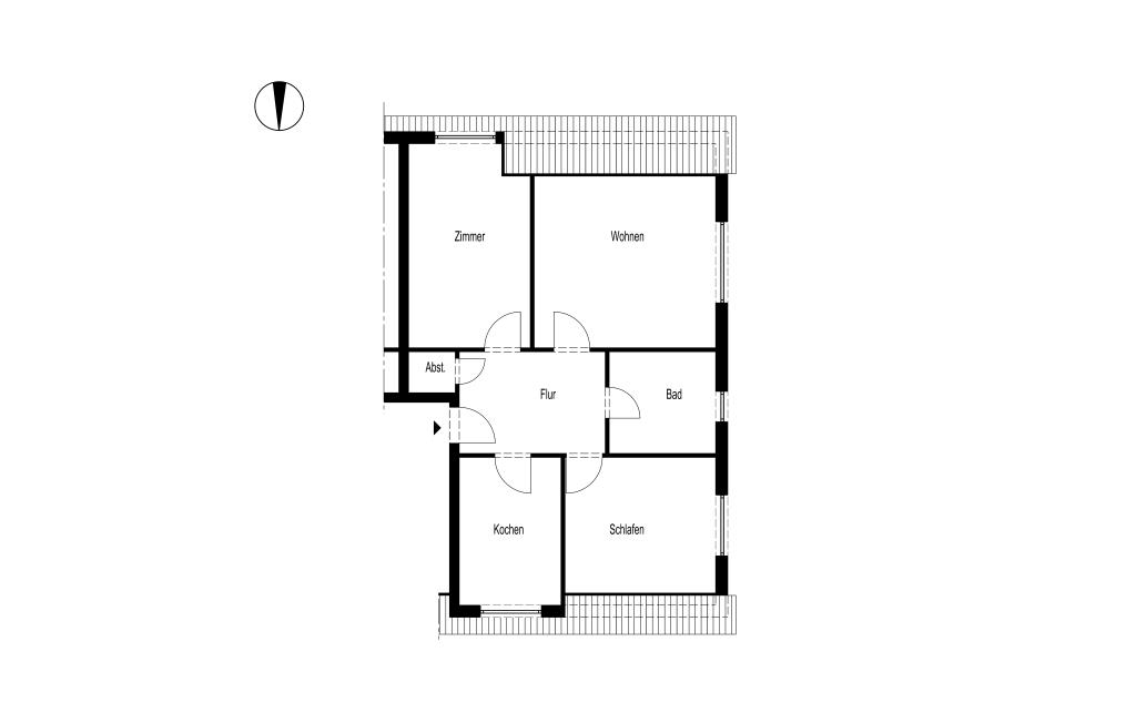 DREI-ZIMMER-DACHGESCHOSS-WOHNUNG ALTENAER STRASSE 261 A - Foto 2