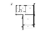 Grundriss - ZWEI-ZIMMER-WOHNUNG MIT BALKON IM NORDEN VON LÜDENSCHEID
