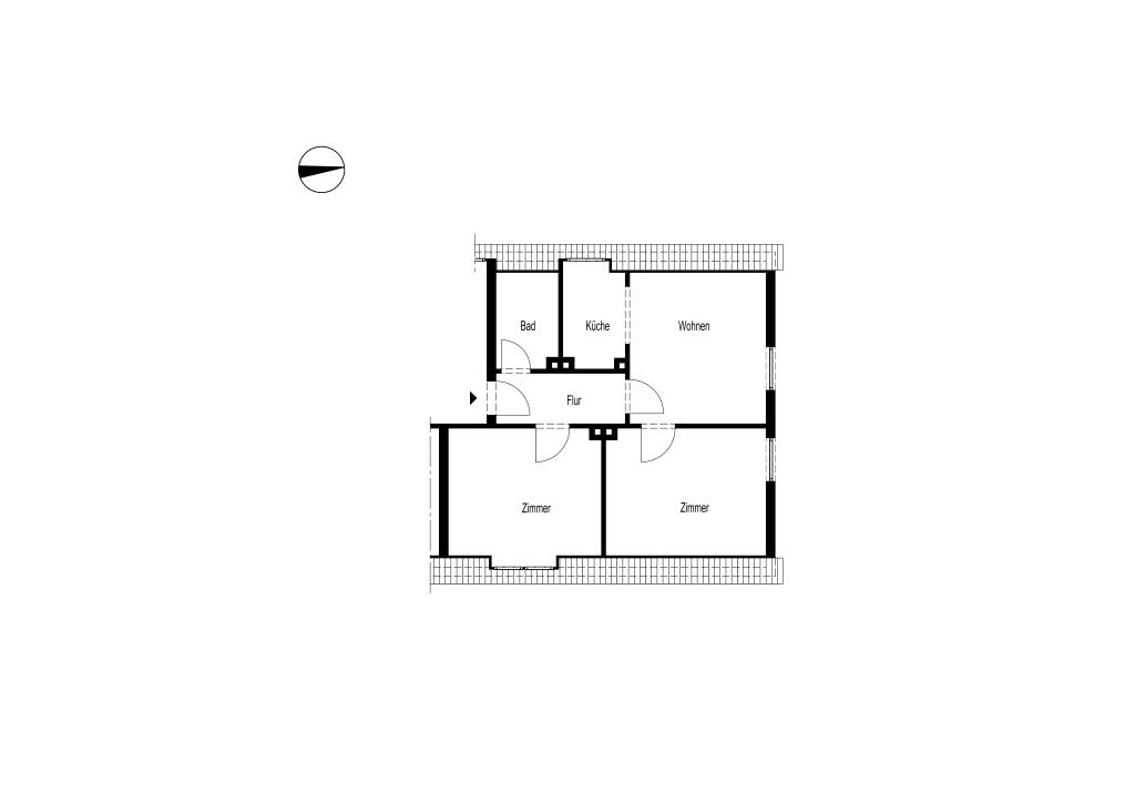 KLEINE DREI-ZIMMER-WOHNUNG IN BRÜNINGHAUSEN - Foto 2