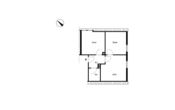 ZWEI-ZIMMER-DACHGESCHOSSWOHNUNG - 46 QM - Grundriss