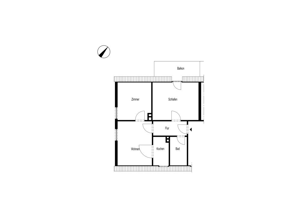 3 ZIMMER WOHNUNG IN BRÜGGE MIT BALKON - Foto 5