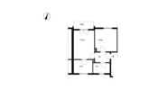 ZWEI-ZIMMER-WOHNUNG MIT BALKON, 52 QM IN GEVELNDORF - Grundriss