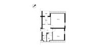 Grundriss - ZWEI-ZIMMER-WOHNUNG MIT BALKON IM DAMMESSIEPEN