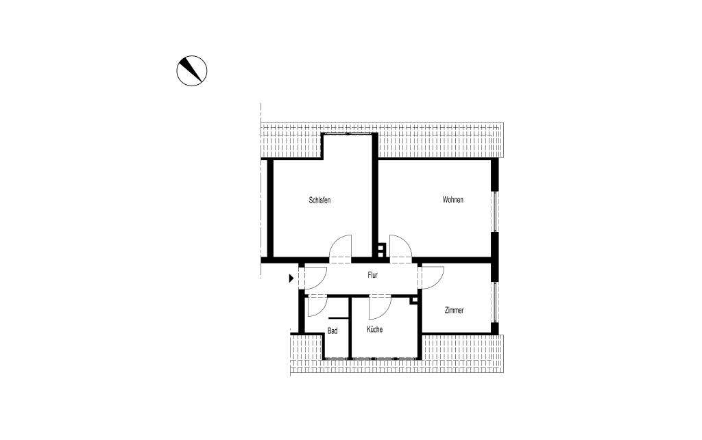 DREI-ZIMMER-DACHGESCHOSSWOHNUNG 60 QM IN GEVELNDORF - Foto 2