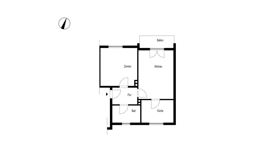 SCHÖNE ZWEI-ZIMMER-WOHNUNG MIT BALKON IN GEVELNDORF - Photo 3